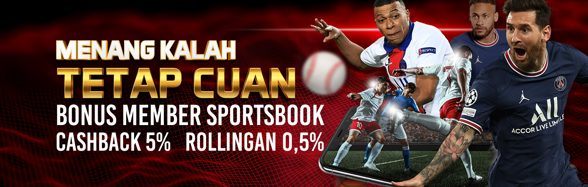 Sportsbook - Bonus Cashback dan Rollingan