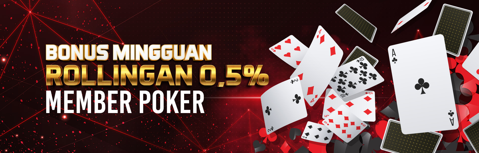 Poker Bonus Rollingan 0,5%